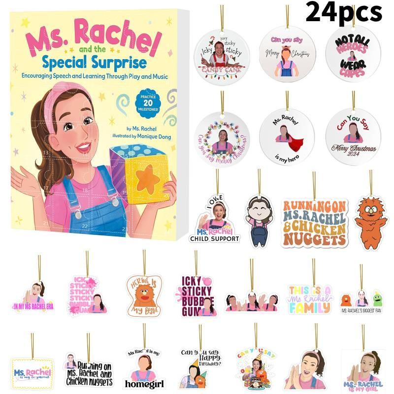 Advent Calendar Christmas Msrachel Blind Box 24 Day Countdown Kids Acrylic Gift