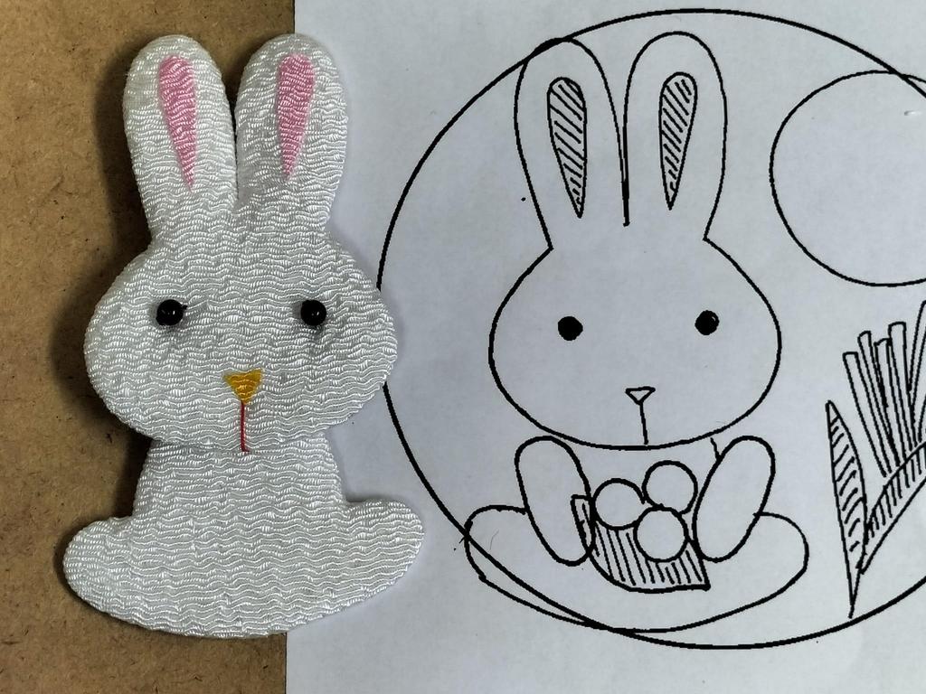 Takara Chirimen Craft Happy Full Moon Rabbit Pukupuku Wreath Kit