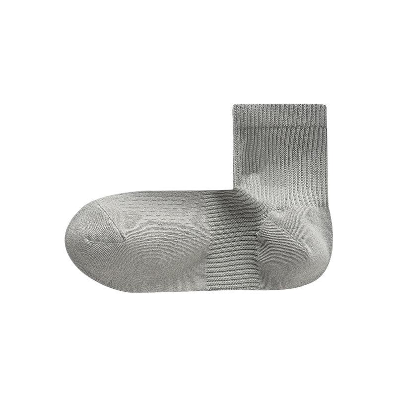 Men's Socks, 90-degree Right-angle Socks, Antibacterial, Anti-odor, Sweat-absorbent, Breathable, Boneless, Solid Color Mid-leg Men's Socks