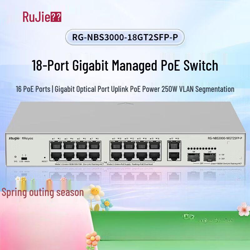 

Ruijie 18-Port Gigabit POE Managed Switch