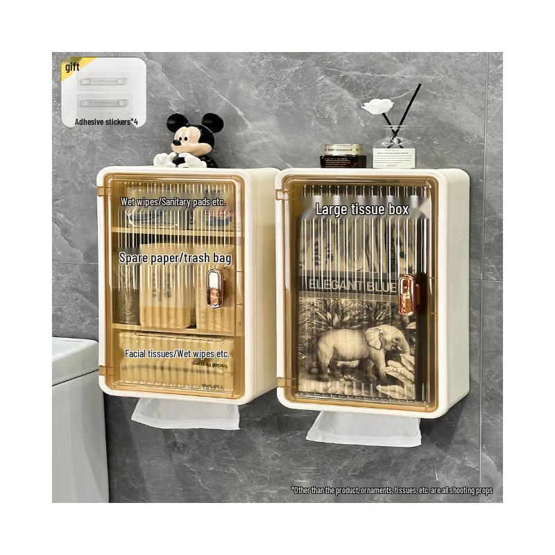 Drill-Free Wall-Mounted Tissue Box