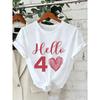 Girls Heart-shaped Cartoon T-shirt Kids Short-Sleeve Graphic High-quality Casual Tops 2026 Summer New Children's Clothing