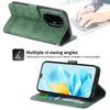 DIERFENG DF-03 For Honor 300 Leather Case Lines Imprint Wallet Phone Cover