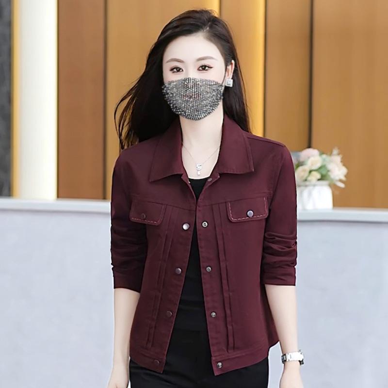 

Women s Burgundy Workwear Short Jacket - Casual, Versatile, Small Size 2XL фіолетовий