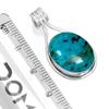 925 Sterling Silver Pendant Women Gemstone Handmade Jewelry Easter Gift Amazonite Angelite Blue Opal Botswana Agate Mohave Azurite Chrysocolla Fashion
