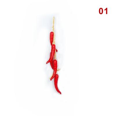 Wanddekoration, künstliche Fische, zum Aufhängen, Schnur, künstlicher Chili, Simulation, Schaum, Lebensmittel, Gemüse