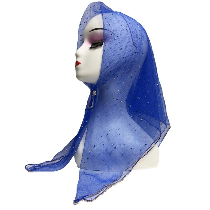 

Модная цветная бандана с пайетками 80см*80см Ультратонкий дышащий головной платок Летняя защита от солнца