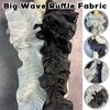 3Yard Glossy Big Wave Lace Trim Bright Silk Ruffle Fabric Applique DIY Cosplay Dance Perform Cosplay Sewing Accessories