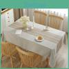 Elegant Ins Style Tablecloth In Striped Grey And Brown For Modern Dining Decor