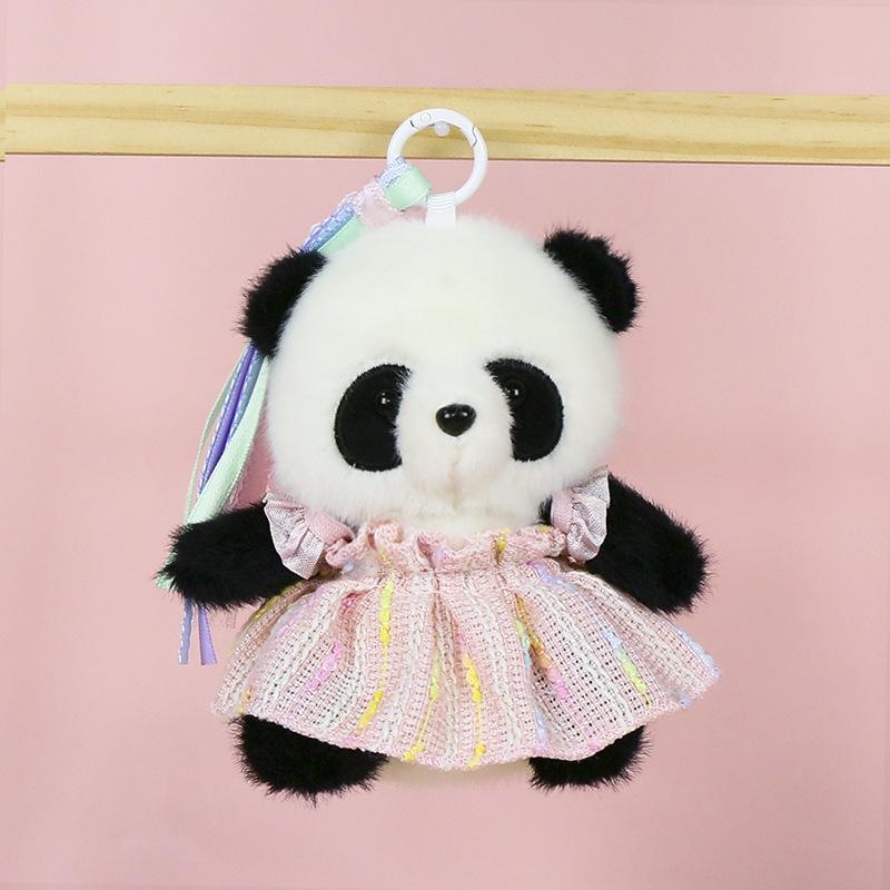 Premium Scented Panda Pendant Backpack: Dressed-Up Panda Doll In Various Styles