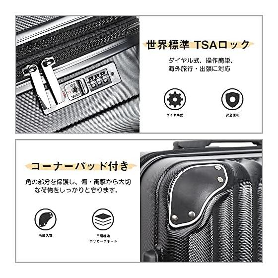 New Trip Expandable Carry-On Luggage, Lightweight, Large Size S/M/L, Hardside Spinner Suitcase with TSA Lock, Shockproof, Large Capacity, Zipper