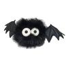 Holiday Gift for Men Halloween Bat Plush Keychain, Cute Devil Furry Pendant Funny Bag Decoration Keys, Vintage Silver Alloy Key Ring, Spooky