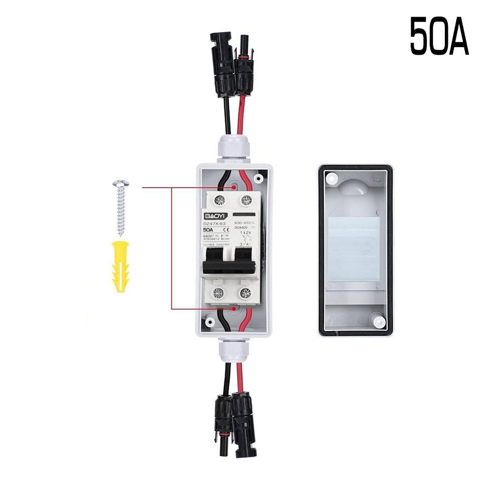 PV Isolator Switch DC/AC 30A IP65 Disconnect Circuit Breaker for Solar Panels