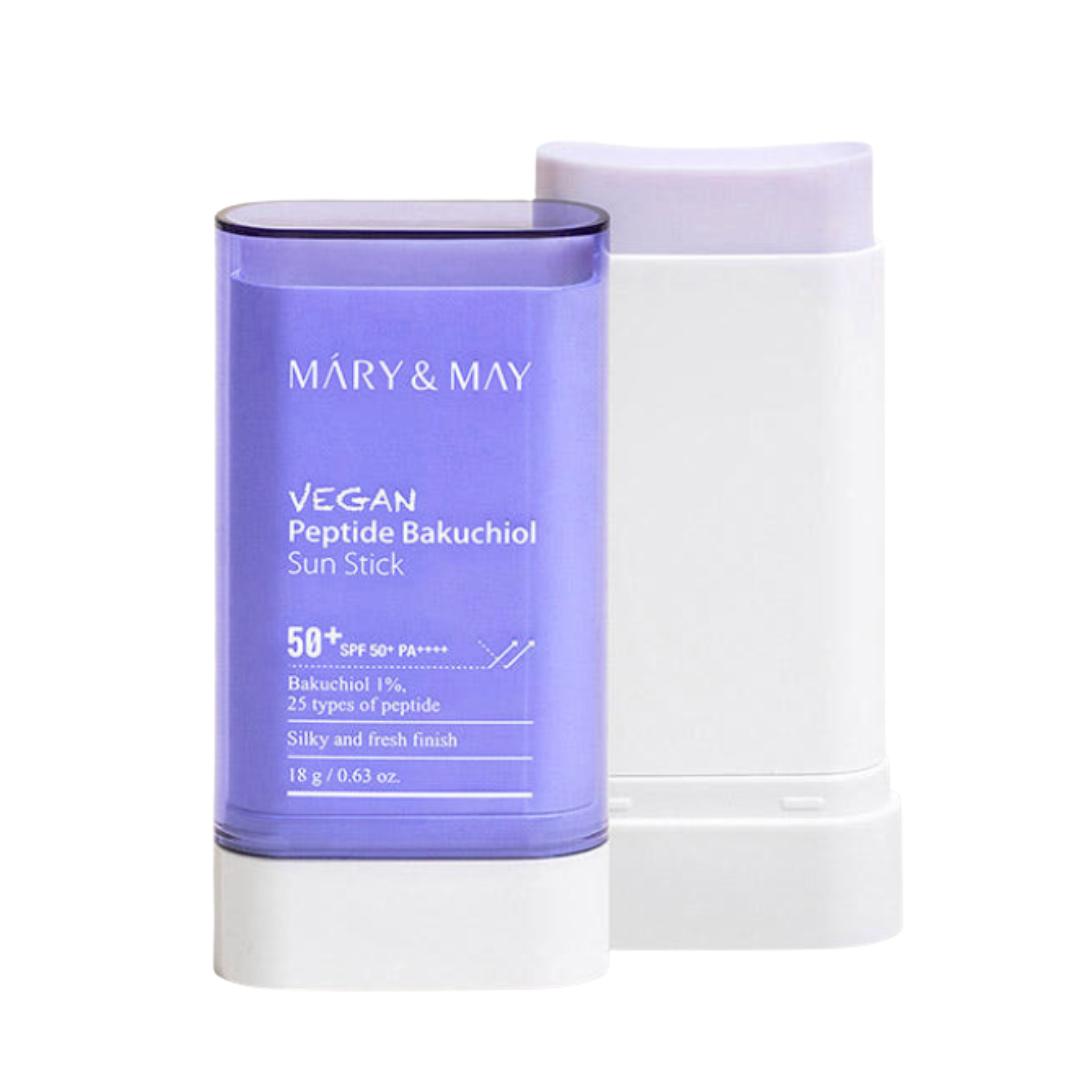 MARY & MAY Vegan Peptide Bakuchiol Sun Stick SPF50+ PA++++ 18g 1ea
