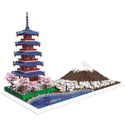 Frandy Nanoblock Landmark Large Building Japan Mt. Fuji SM7829, Mixed Colors, Korean Popular Toys