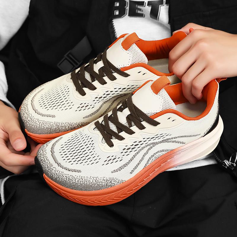 

YRZL 2025 Мужские кроссовки для бега Дышащие Легкие Мужские спортивные кроссовки Нескользящие Прочные Удобные Мягкие Повседневные Кроссовки для улицы 44 зелёный