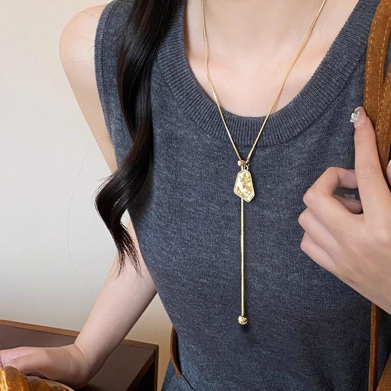 Fashion Sweater Chains, Adjustable Pendant Necklaces, Clothing Accessories