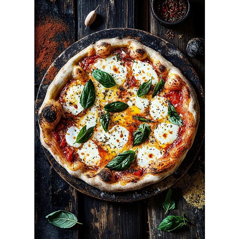 Healing Temptation Delicious Pizza Art Food Poster Canvas Prints Wall Painting Restaurant Kitchen Living Room Home Decoration
