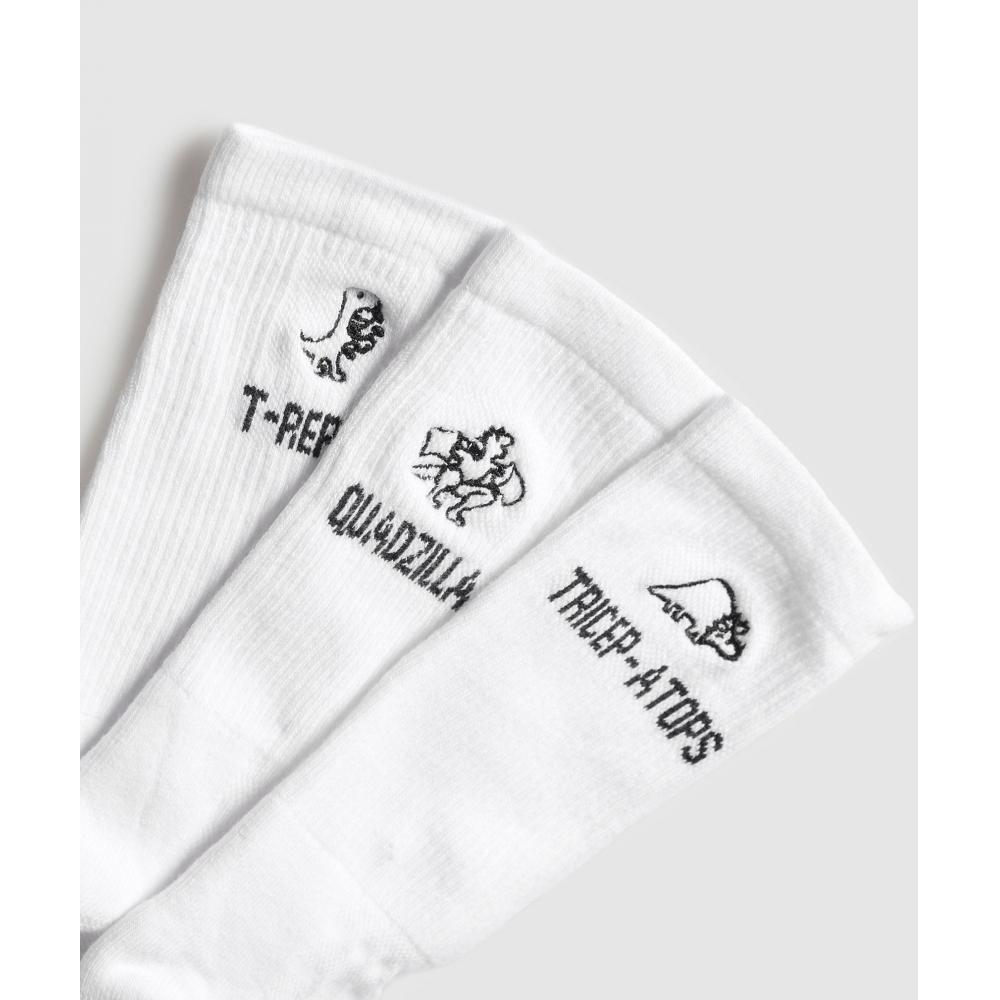 Gymshark Gfx T Reps Crew 3er-Pack weiß I3a9s Wb57