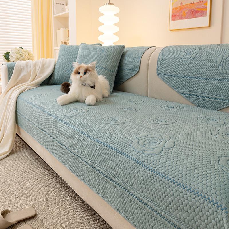 

Cotton Sofa Cushion Universal In All Seasons, Simple Cream Wind Sofa Seat Cushion New Non-Slip Sofa Cover Cover Cloth 70*70cm