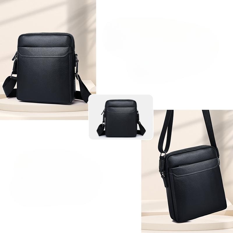 Genuine Leather A High-end Men's Single-shoulder Bag Is A Trendy Spring Crossbody Bag
