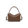 Vintage Commuter Top-Layer Cowhide Handbag, Fashionable Versatile Pillow Bag, Single Shoulder Crossbody Bag, Niche Minimalist Handbag
