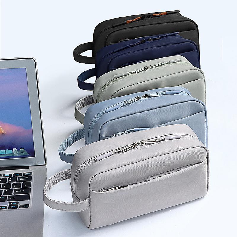 Bolsa de Almacenamiento para Gadgets Electrónicos Portátiles de Viaje, Estuche Organizador de Cables Digitales para Tarjetas de Alimentación, Discos Duros, Cables USB, Bolsa, Embrague, Bolsa Organizadora