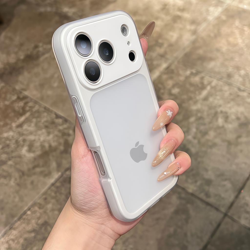 Luxury 2 In 1 Candy Color Matte Phone Case For iPhone 13 14 15 16 17 Pro Max Plus Air Shockproof Bumper Back Cases Cover