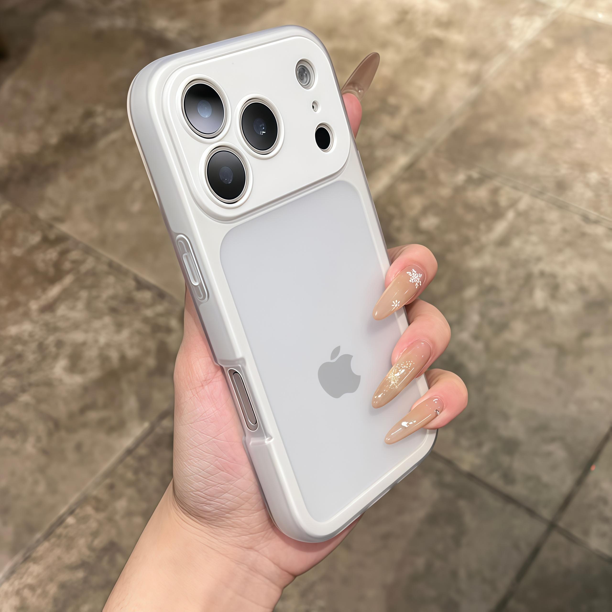 

Роскошный чехол-бампер 2 в 1 матовый, цвет конфет, для iPhone 13 14 15 16 17 Pro Max Plus Air, противоударный, задняя крышка iPhone 13