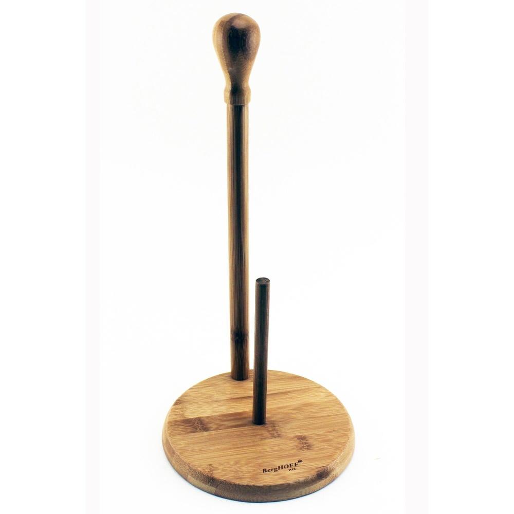 Bamboo Paper Towel Holder with Towel-Guard Storage Kitchen Organizer Modern Home Essential Kitchen Accessory Decorative Holder