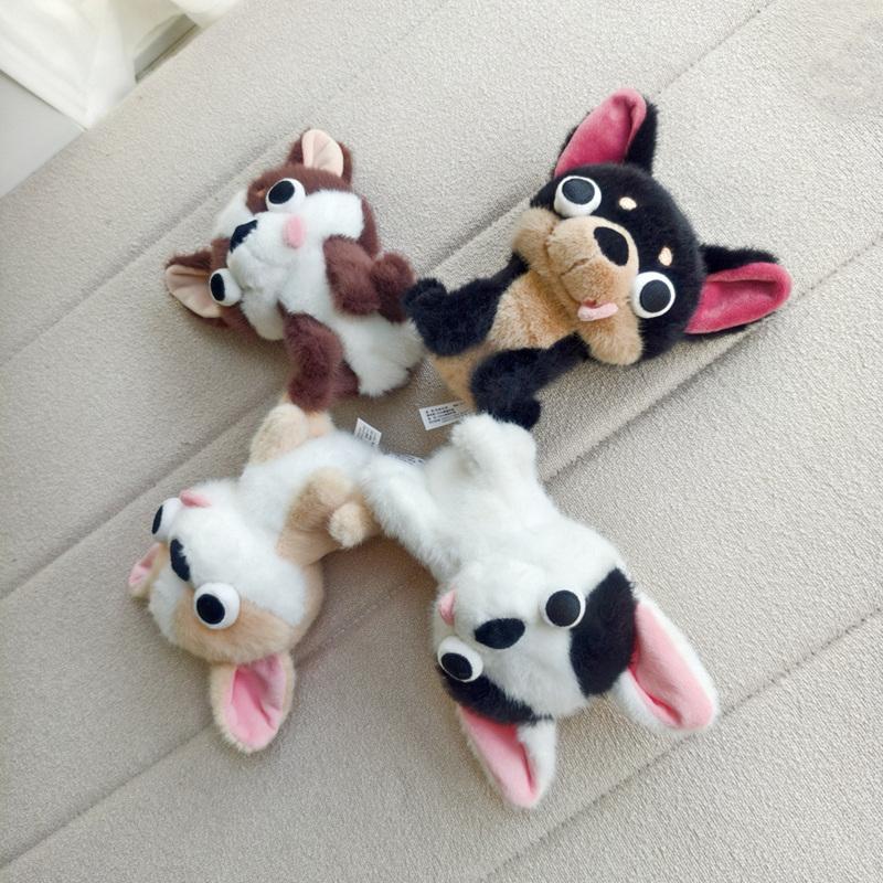 Soft Stuffed Animals Chihuahua Plush Toy Puppy Pet Stuffed Chihuahua Doll Realistic Kawaii Plush Chihuahua Kids Toy