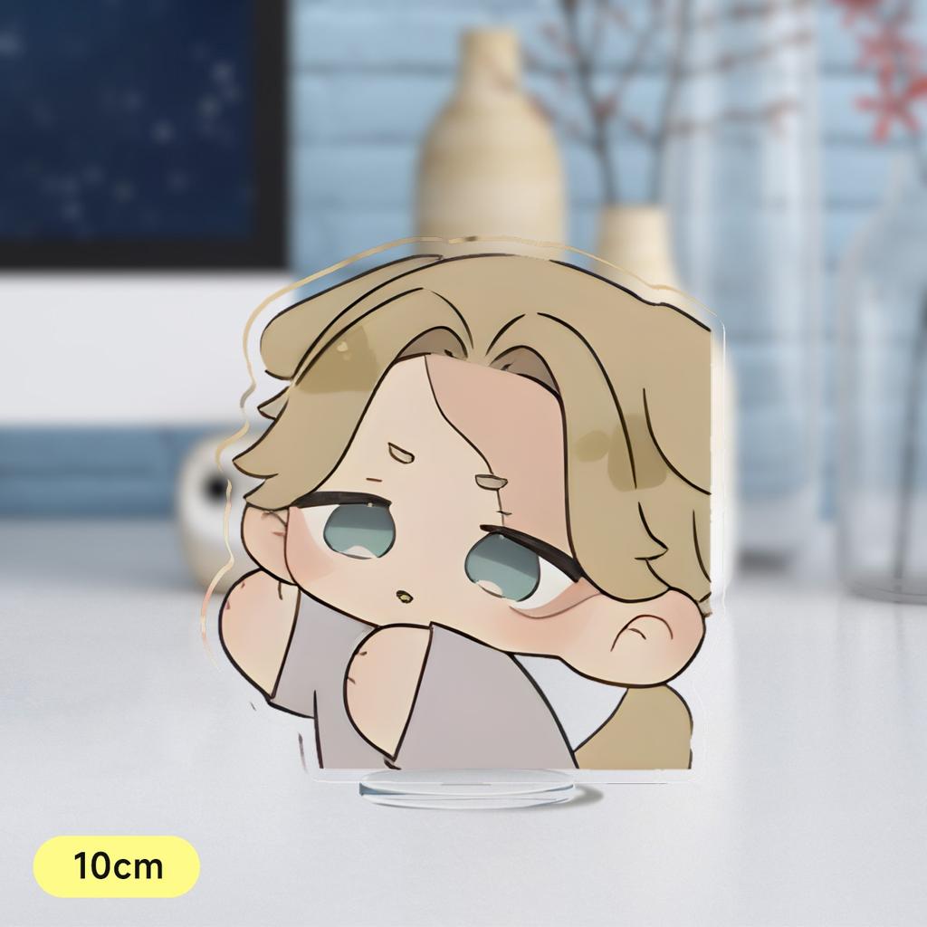 Hot Korean Cartoon BL Manga Anime Roses and Champagne Acrylic Stand Figure Standing Desktop Display Fans Collection Jewelry Gift