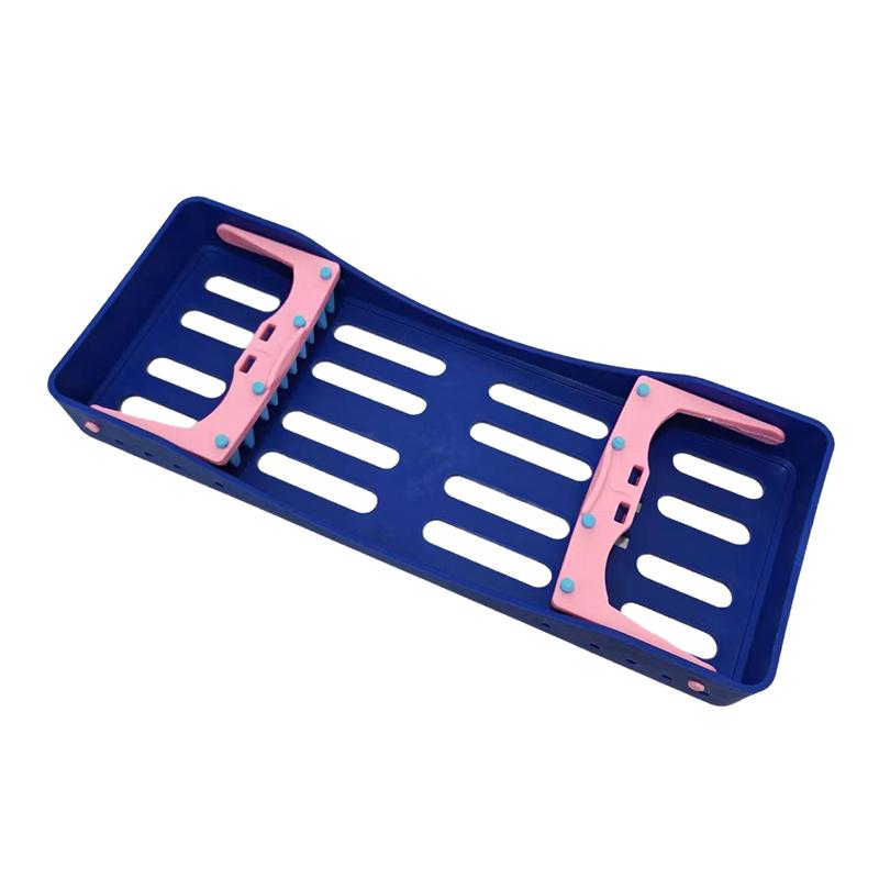 Dental Plastic Placing Box Cassette 5/10 Slots Instrument Tools Holders Plate Rack Disinfection Tray