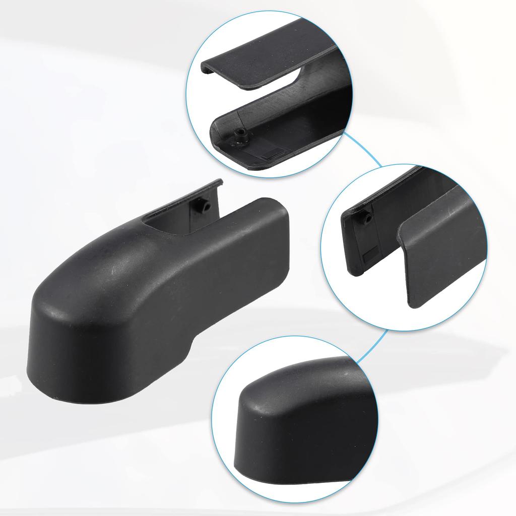 ACROPIX Rear Wiper Arm Nut Cover Cap for Jeep Compatible with Renegade Black 1 Piece