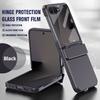 Flat Hinge with Front Glass Full Protective Cover For Samsung Z Flip 8 Flip7 FE Galaxy Z Flip 7 6 5 Slim Anti-slip Back Cover