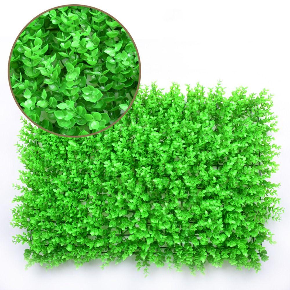 Plastic Lawn Artificial Plant Wall Panel UV Resistant Fake Lawn Carpet  Party Decor
