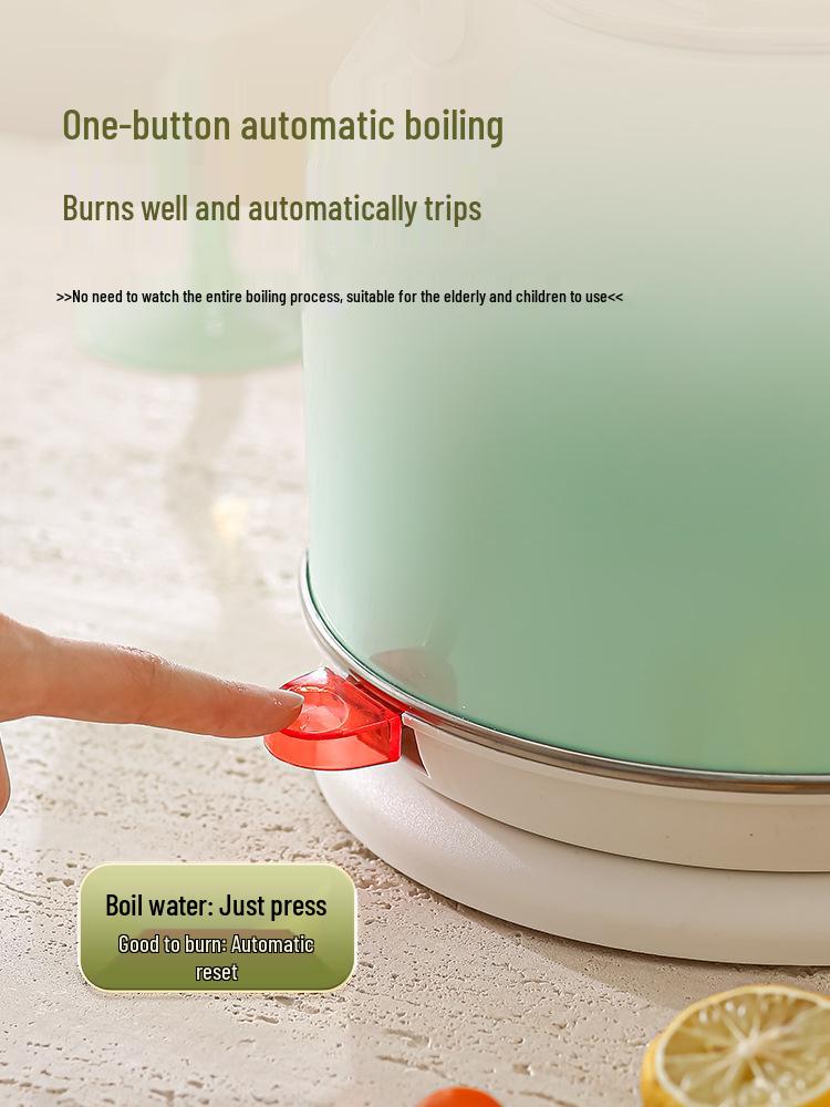 304 Stainless Steel Electric Kettle with Auto Power-Off, Large Capacity.