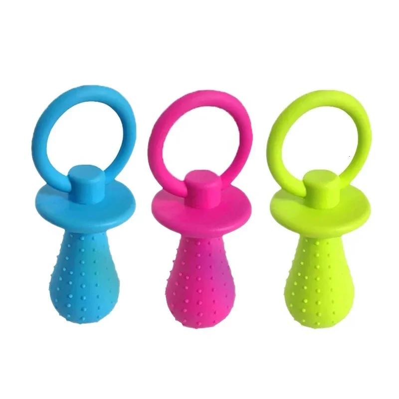 Safe Chewing Bell Rubber Pacifier Dogs Supplies Toys Bite-resistant Clean Teeth Puppy Toys Pet Toys Interactive Products