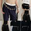 Gold Silver Chain Belt High-end Design Metal Chain Waistband Fashion Dress Belt Chain  Women