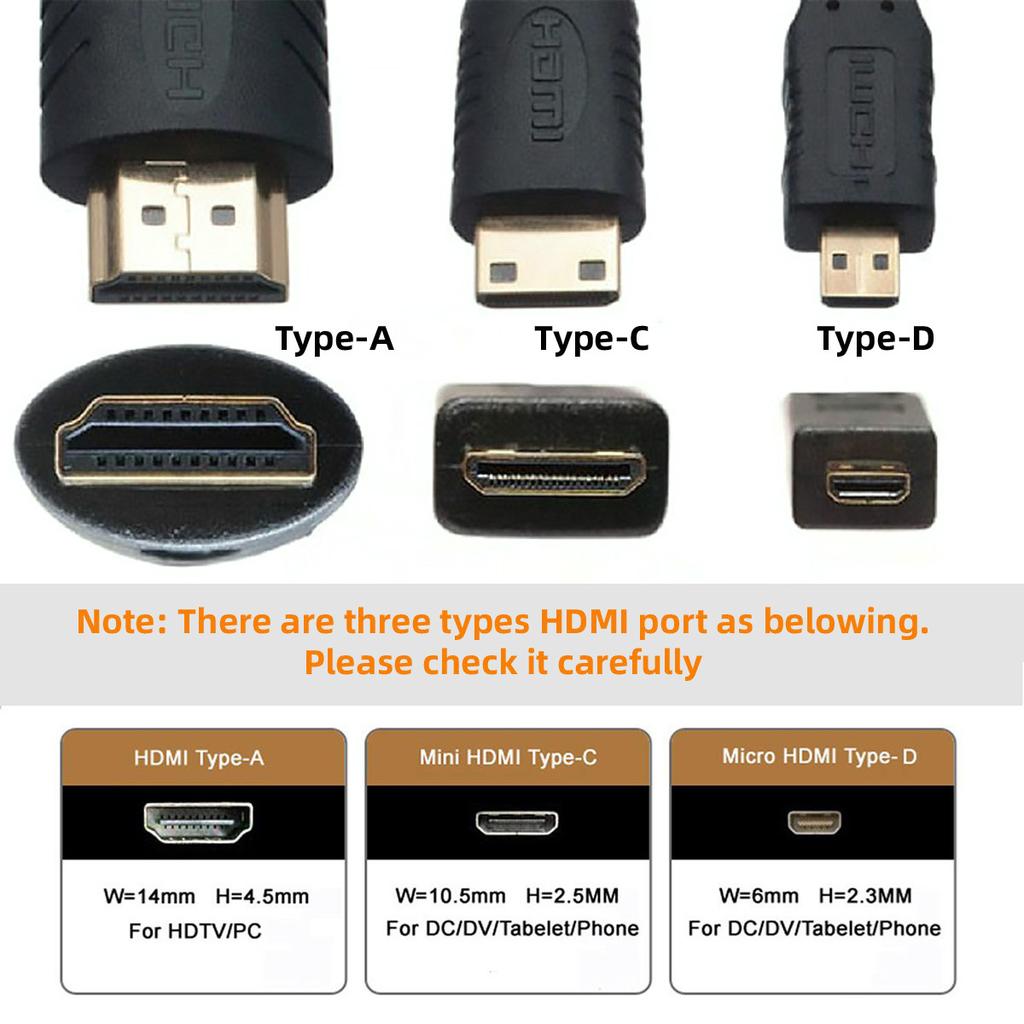 CN-006 2Pcs/Set HDMI To Micro HDMI Adapter,HDMI To HDMI Connector for Raspberry PI 3B/3B+/4B Opposite U Shape Back Angled
