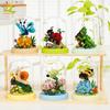 MOC Insect and Flower Display Box Micro Building Block Butterfly Mini Diamond Model Brick Toy for Children Desk Decor.