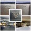 Used PRADA Prada Long Wallet Bi-fold Wallet Saffiano Leather Black Logo