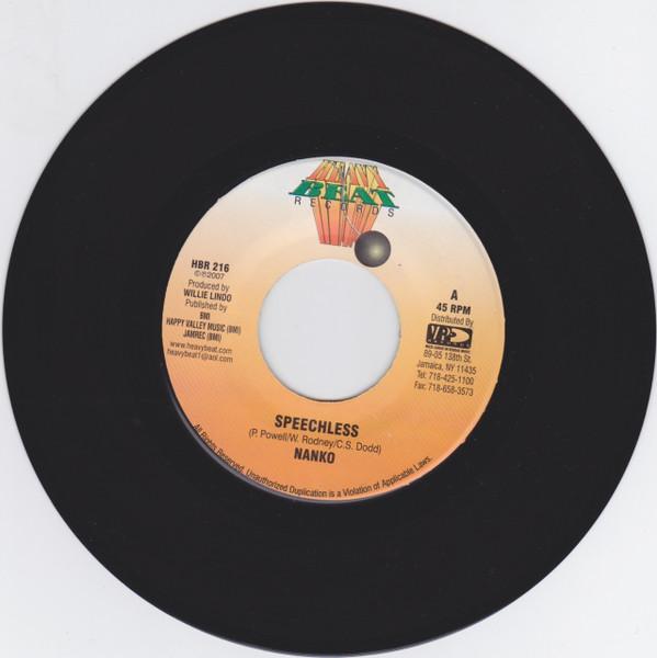 

7inch Record NANKO - Speechless HBR216 Heavy Beat 2007 US Reggae, Ska & Dub Used