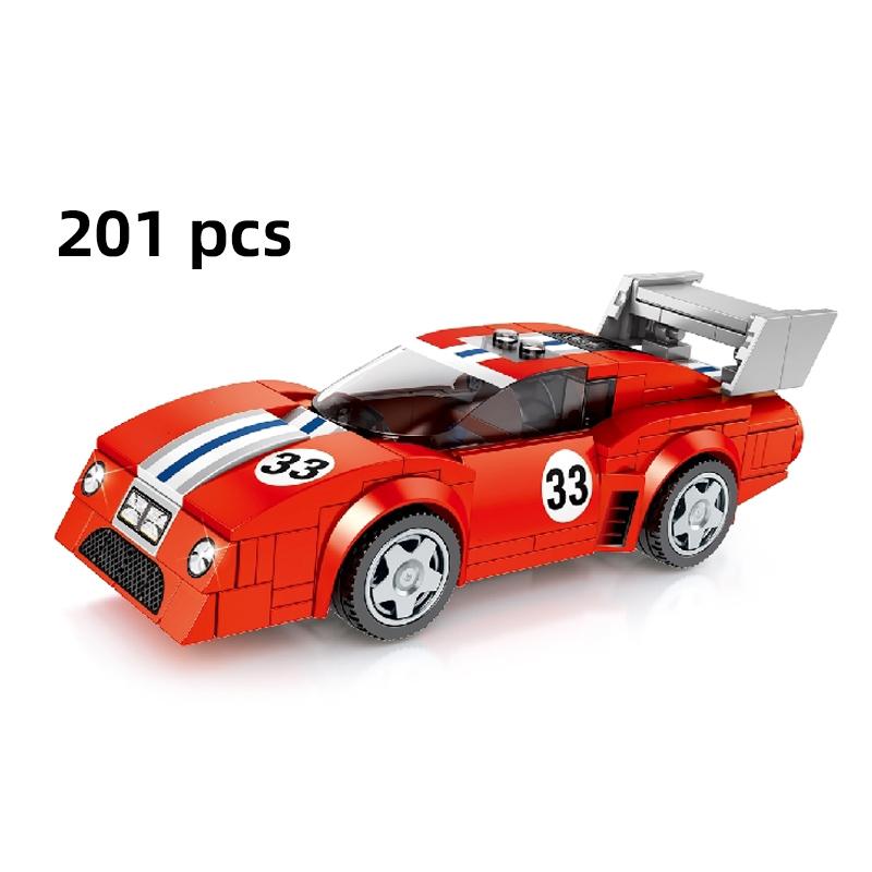 Speed Super Race Car Racing Rally Model Building Blocks Sports Kits City Classic Great Vehicle Kids Toys Technique