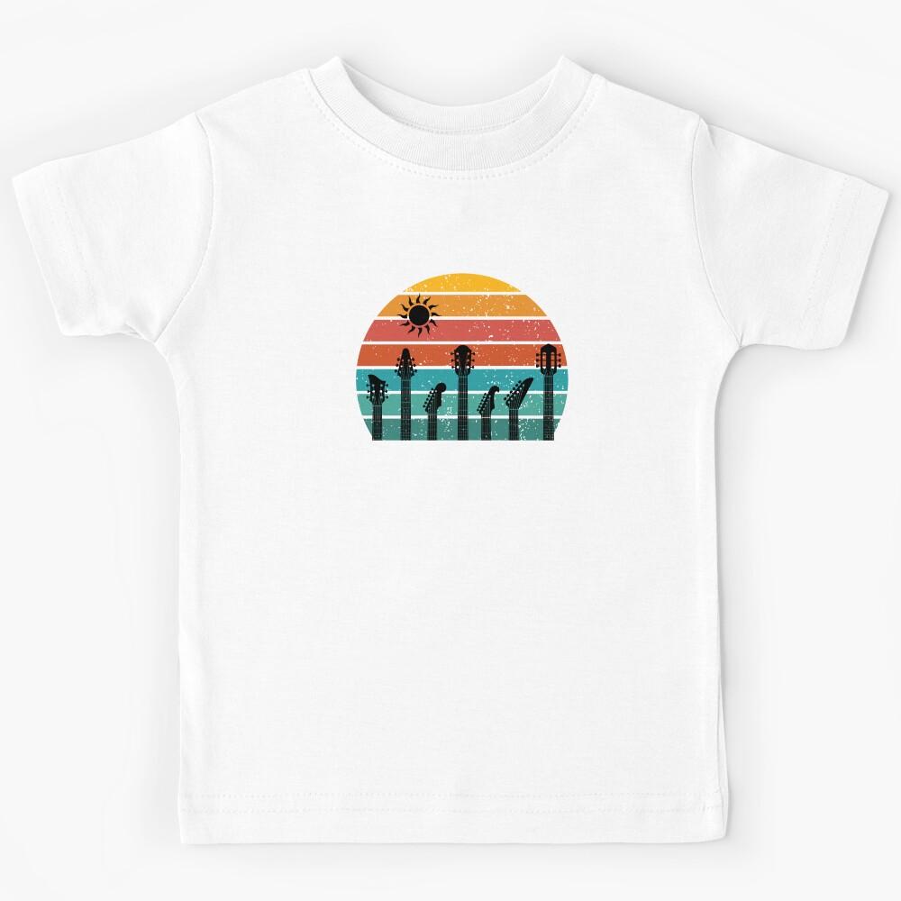 Guitar Vintage Sunset Kids T-Shirt 140