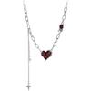 New Red Heart Patchwork Star Tassel Necklaces Women Premium Sense Sweet Cool Y2K Luxury Hundred Necklace Party Jewelry Gifts