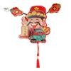 Dio della ricchezza, magnete da frigorifero, ornamento, forma di cartone animato, divertente, colore vibrante, ornamento da appendere, ciondolo festival di primavera