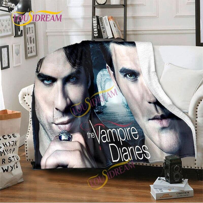 The Vampire Diaries-Decke, 3D-Druck, Flanelldecke, Bürodecke für Mittagspause, Sofabettdecke, Steppdecke, Picknickdecke