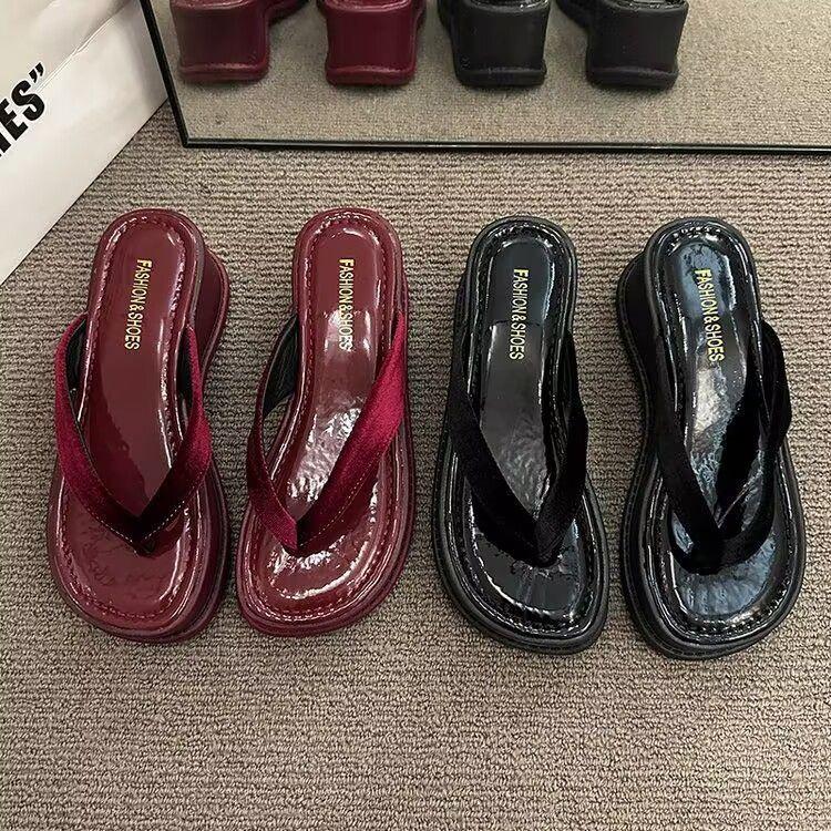 Fashion Platform Sandals With Anti Slip Rubber Sole For Adult Daily Wear