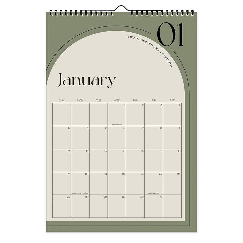 Calendar de perete de birou simplu Calendar lunar zilnic, înregistrare pentru acasă, calendar mare de familie, planificator de perete